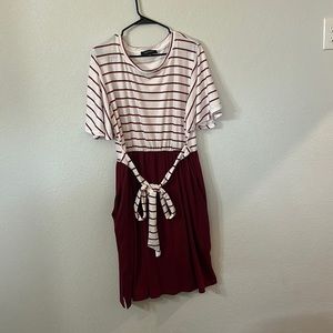 Merokeety XL women’s dress with pockets.